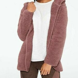 PINK Victoria's Secret Plush Purple Teddy Jacket